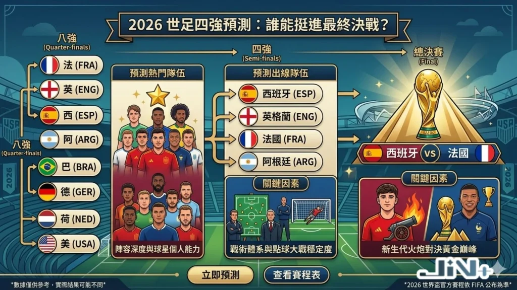 2026世足四強